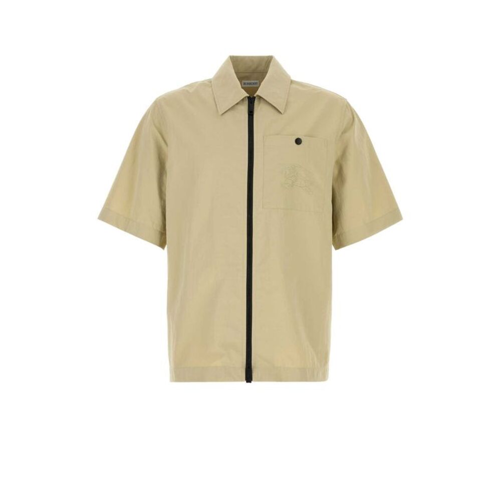 Burberry Men Khaki Nylon Shirt